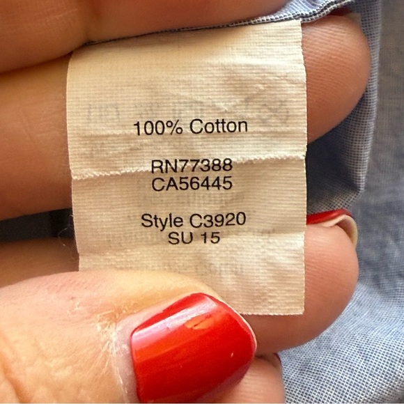 J Crew Sleeveless Oxford Blue Button Down Sleeveless Dress XS No Belt Preppy - Picture 11 of 12